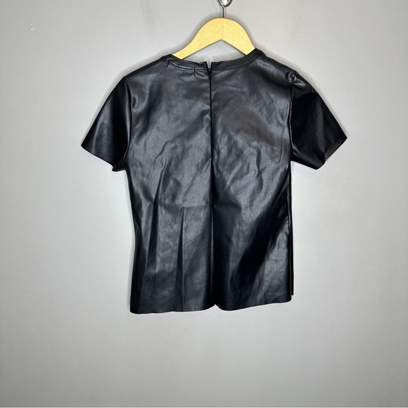 BAILEY 44 'HARDY' Black Faux Leather Tee - Picture 9 of 9